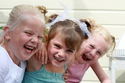 Girls having fun