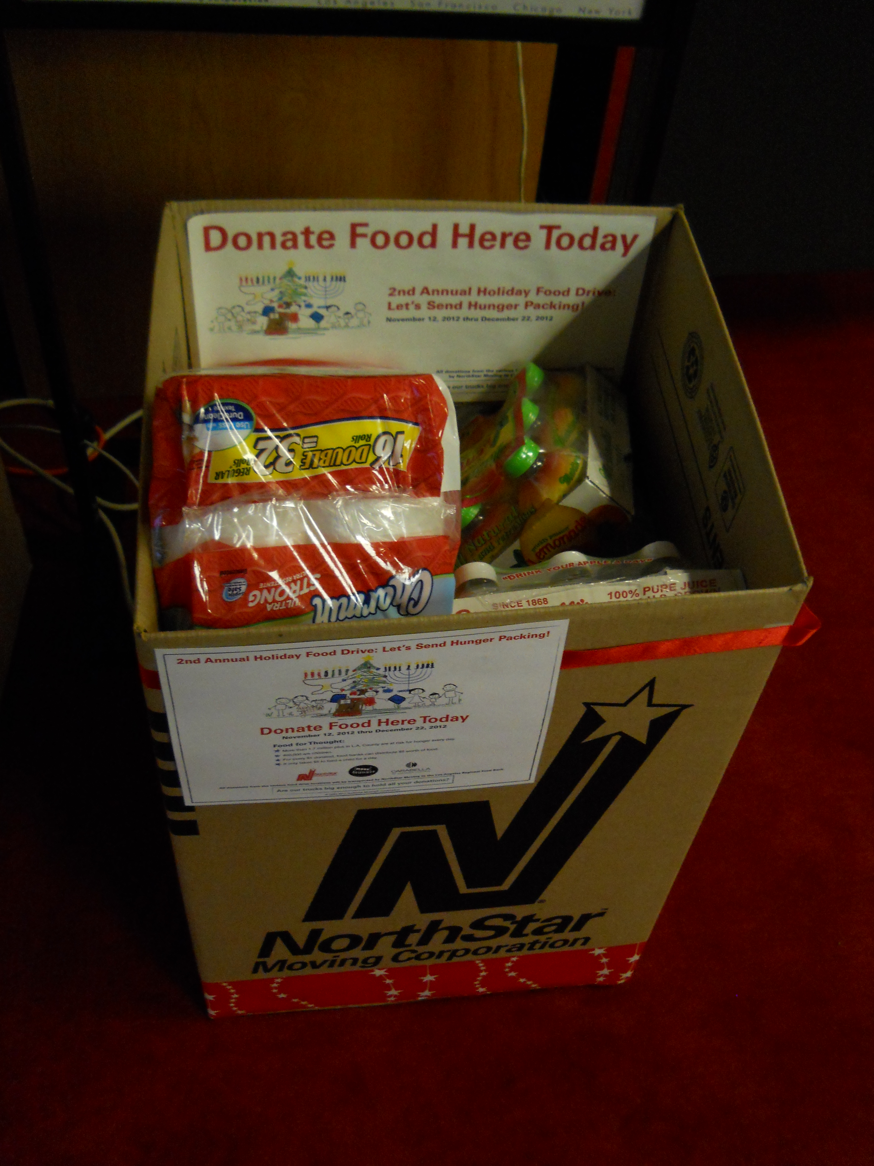 2nd Annual Holiday Food Drive Update! Moving Happiness Home