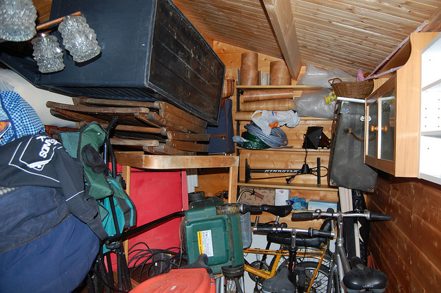 Cluttered Shed A cluttered shed