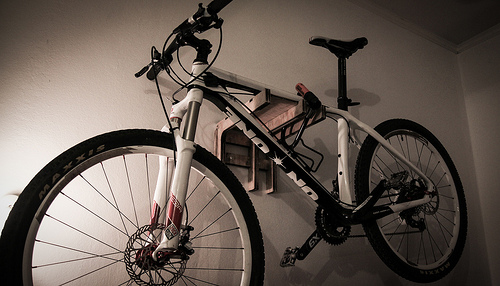 Mount Your Bike in Your Tiny Apartment (Photo by mrbichel)